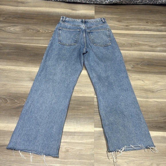 Zara 90’s full length straight Women's Blue Jeans size 2 - Picture 7 of 9